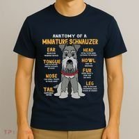 Miniature Schnauzer Anatomy Funny Dog Mum Dad Gift T-Shirt thumb 3