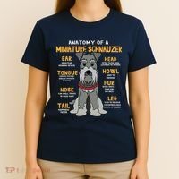 Miniature Schnauzer Anatomy Funny Dog Mum Dad Gift T-Shirt thumb 4