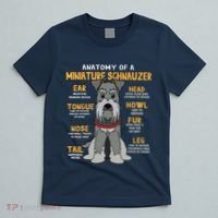 Miniature Schnauzer Anatomy Funny Dog Mum Dad Gift T-Shirt thumb 5