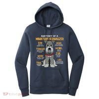 Miniature Schnauzer Anatomy Funny Dog Mum Dad Gift Women's Hoodie thumb 0
