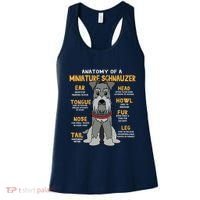 Miniature Schnauzer Anatomy Funny Dog Mum Dad Gift Women's Tank Top thumb 0