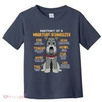 Miniature Schnauzer Anatomy Funny Dog Mum Dad Gift Toddler T-Shirt thumb 0