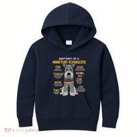 Miniature Schnauzer Anatomy Funny Dog Mum Dad Gift Kids Hoodie thumb 0