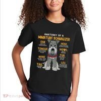 Miniature Schnauzer Anatomy Funny Dog Mum Dad Gift Kids T-Shirt thumb 2