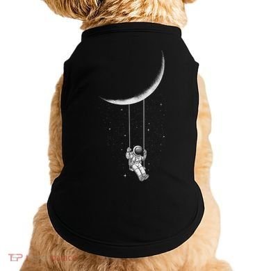 Moon Swing Astronaut Stars Space Man Funny Gift Doggie Tank