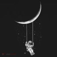 Moon Swing Astronaut Stars Space Man Funny Gift Doggie Tank thumb 4