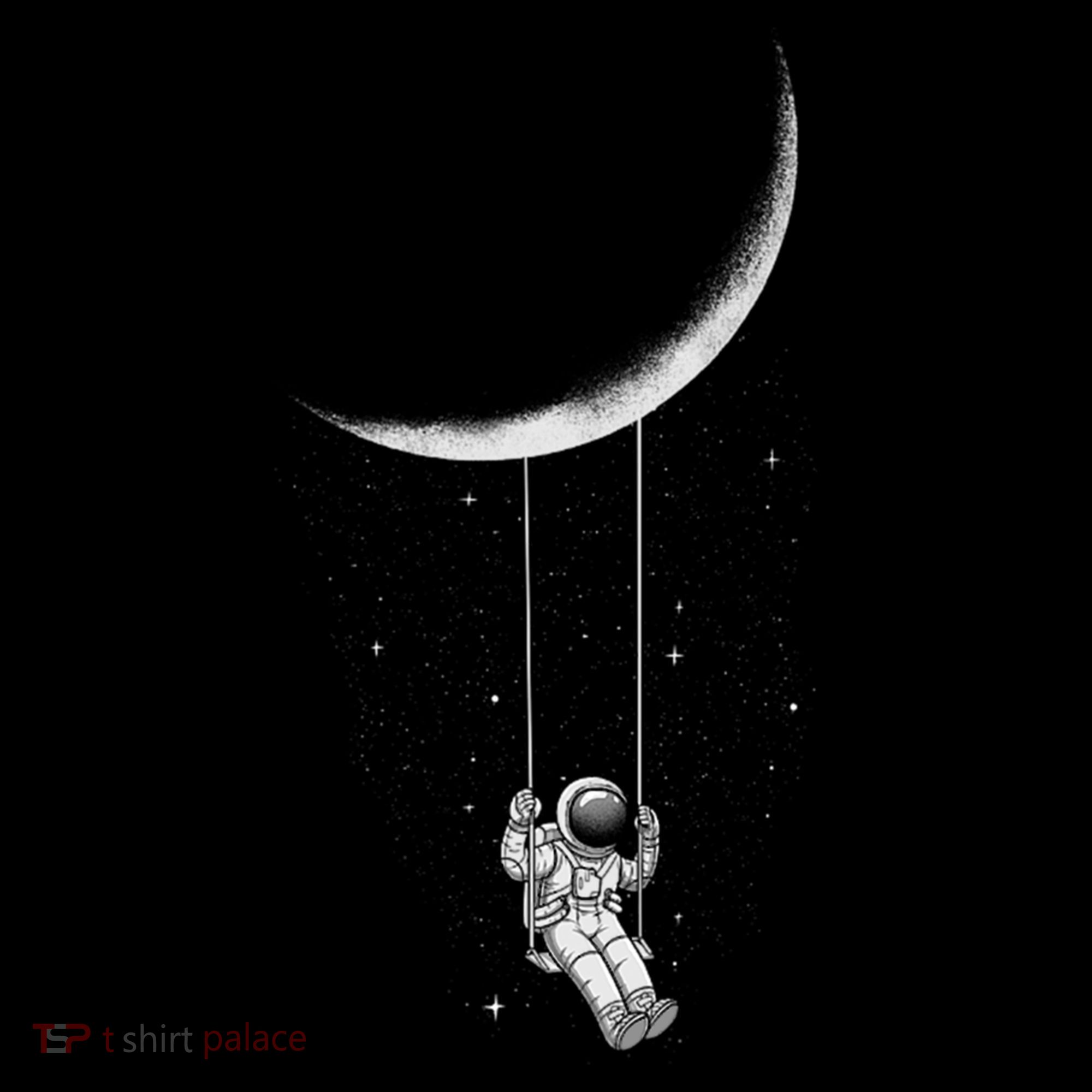Moon Swing Astronaut Stars Space Man Funny Gift Women's Hoodie