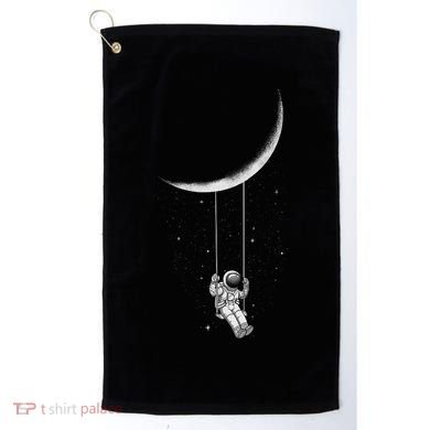 Moon Swing Astronaut Stars Space Man Funny Gift Golf Towel