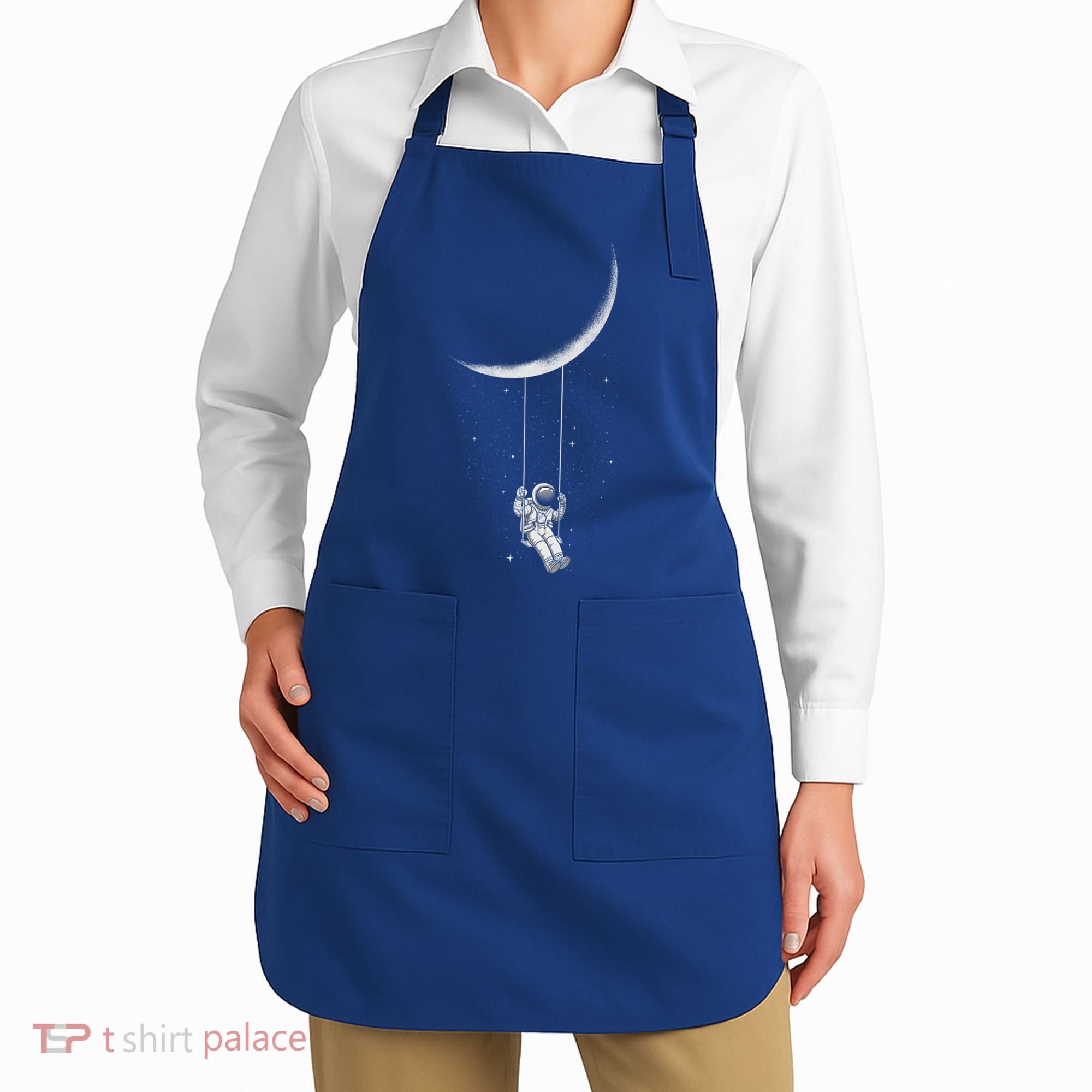 Moon Swing Astronaut Stars Space Man Funny Gift Apron