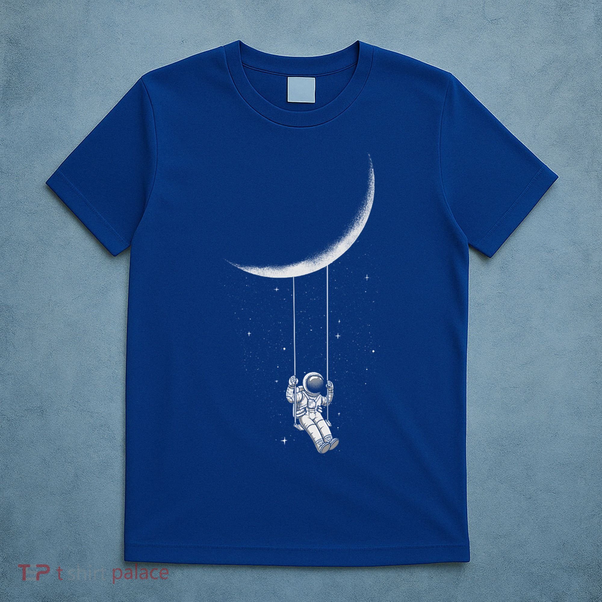 Moon Swing Astronaut Stars Space Man Funny Gift T-Shirt