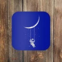 Moon Swing Astronaut Stars Space Man Funny Gift Coaster thumb 0