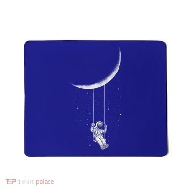 Moon Swing Astronaut Stars Space Man Funny Gift Mousepad