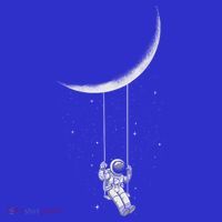 Moon Swing Astronaut Stars Space Man Funny Gift Women's Tank Top thumb 5