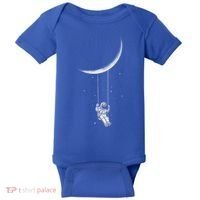 Moon Swing Astronaut Stars Space Man Funny Gift Baby Bodysuit thumb 0