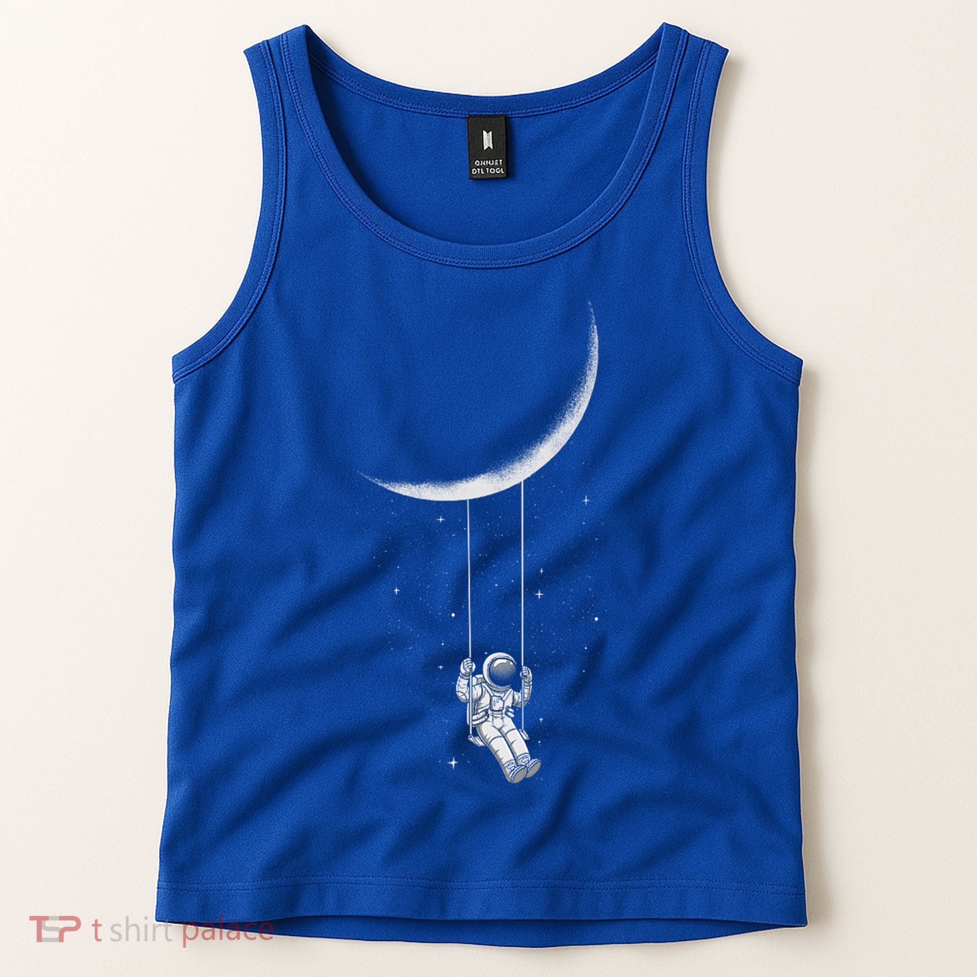 Moon Swing Astronaut Stars Space Man Funny Gift Tank Top