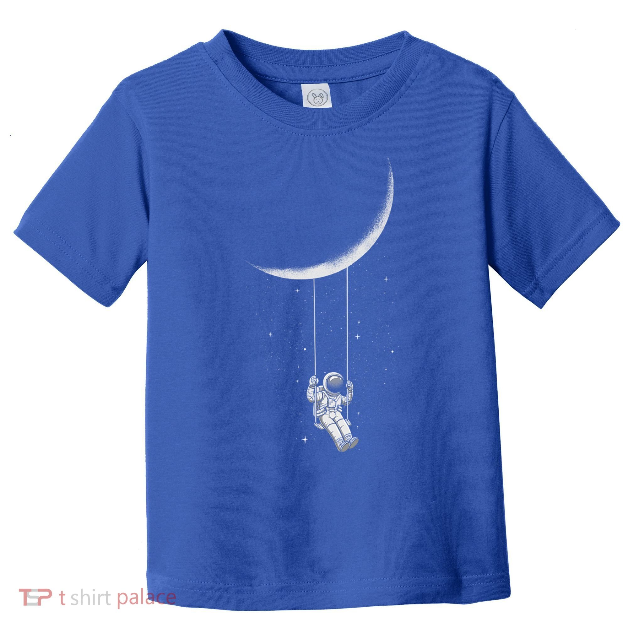Moon Swing Astronaut Stars Space Man Funny Gift Toddler T-Shirt