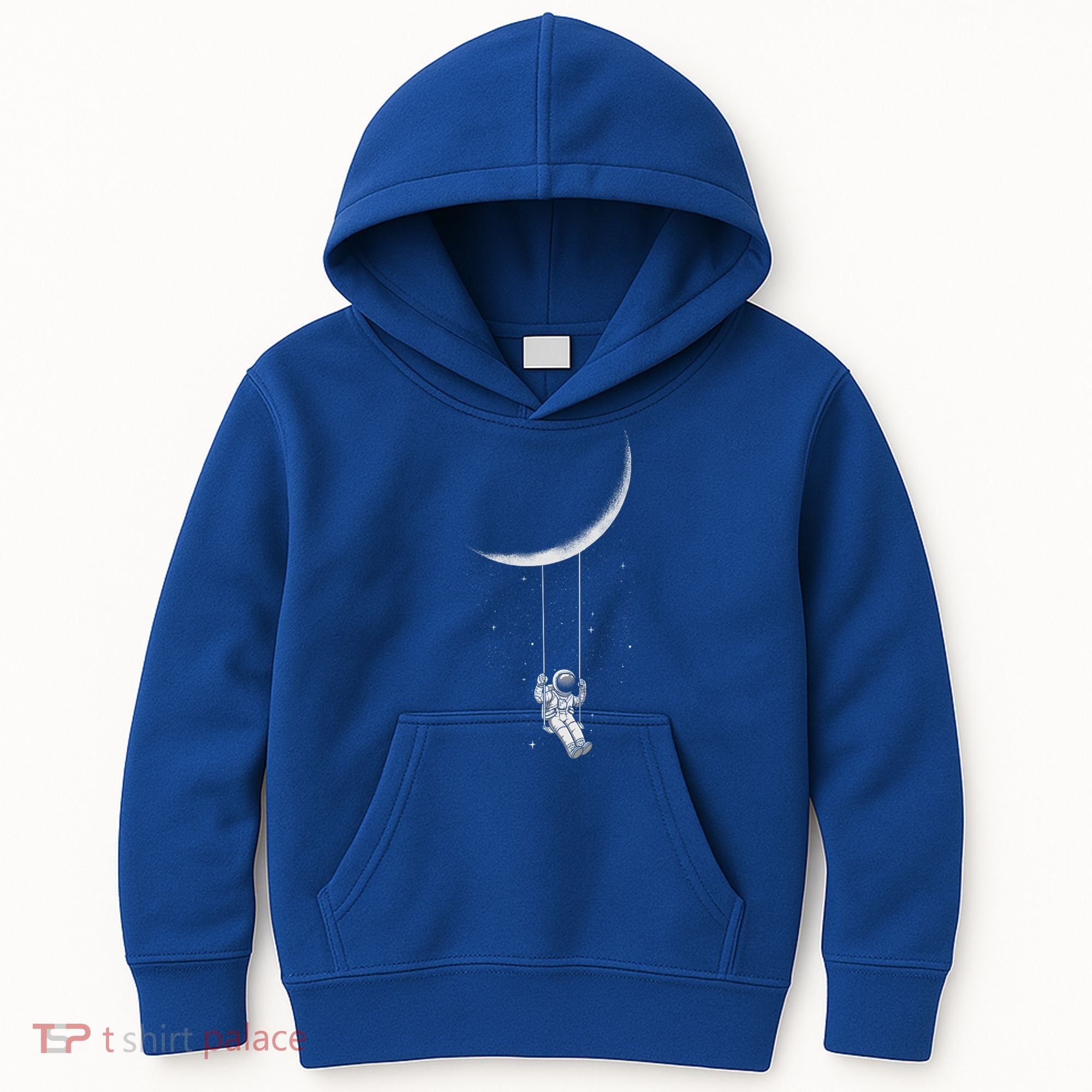 Moon Swing Astronaut Stars Space Man Funny Gift Kids Hoodie