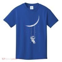 Moon Swing Astronaut Stars Space Man Funny Gift Kids T-Shirt thumb 0