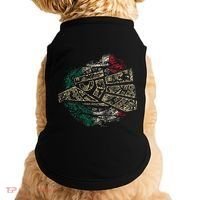 Mexico Sacred Aztec Calendar Mexican Eagle Archeological Doggie Tank thumb 0