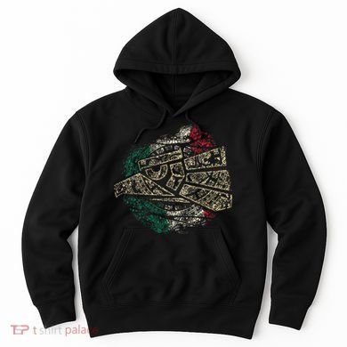 Mexico Sacred Aztec Calendar Mexican Eagle Archeological Hoodie