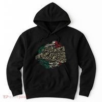 Mexico Sacred Aztec Calendar Mexican Eagle Archeological Hoodie thumb 0