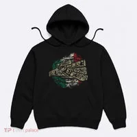 Mexico Sacred Aztec Calendar Mexican Eagle Archeological Hoodie thumb 0