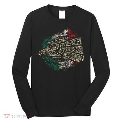 Mexico Sacred Aztec Calendar Mexican Eagle Archeological Long Sleeve Shirt