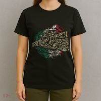 Mexico Sacred Aztec Calendar Mexican Eagle Archeological T-Shirt thumb 4