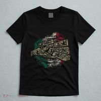 Mexico Sacred Aztec Calendar Mexican Eagle Archeological T-Shirt thumb 5