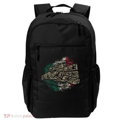 Mexico Sacred Aztec Calendar Mexican Eagle Archeological Backpack