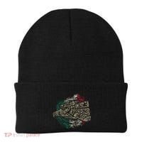 Mexico Sacred Aztec Calendar Mexican Eagle Archeological Beanie thumb 0