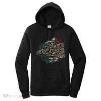 Mexico Sacred Aztec Calendar Mexican Eagle Archeological Women's Hoodie thumb 0