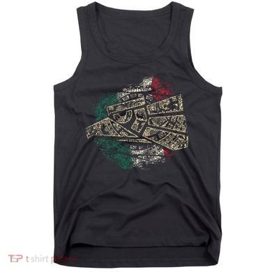 Mexico Sacred Aztec Calendar Mexican Eagle Archeological Tank Top