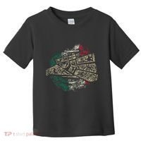 Mexico Sacred Aztec Calendar Mexican Eagle Archeological Toddler T-Shirt thumb 0