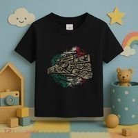 Mexico Sacred Aztec Calendar Mexican Eagle Archeological Toddler T-Shirt thumb 3