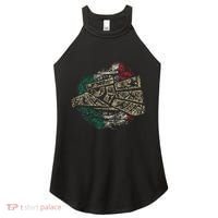 Mexico Sacred Aztec Calendar Mexican Eagle Archeological Women's Perfect Tri Rocker Tank thumb 0