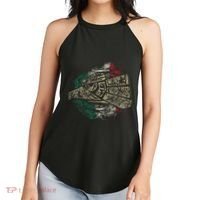 Mexico Sacred Aztec Calendar Mexican Eagle Archeological Women's Perfect Tri Rocker Tank thumb 2