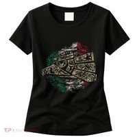 Mexico Sacred Aztec Calendar Mexican Eagle Archeological Women's T-Shirt thumb 0