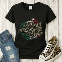 Mexico Sacred Aztec Calendar Mexican Eagle Archeological Women's T-Shirt thumb 3