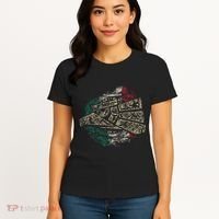 Mexico Sacred Aztec Calendar Mexican Eagle Archeological Women's T-Shirt thumb 4