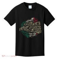 Mexico Sacred Aztec Calendar Mexican Eagle Archeological Kids T-Shirt thumb 0
