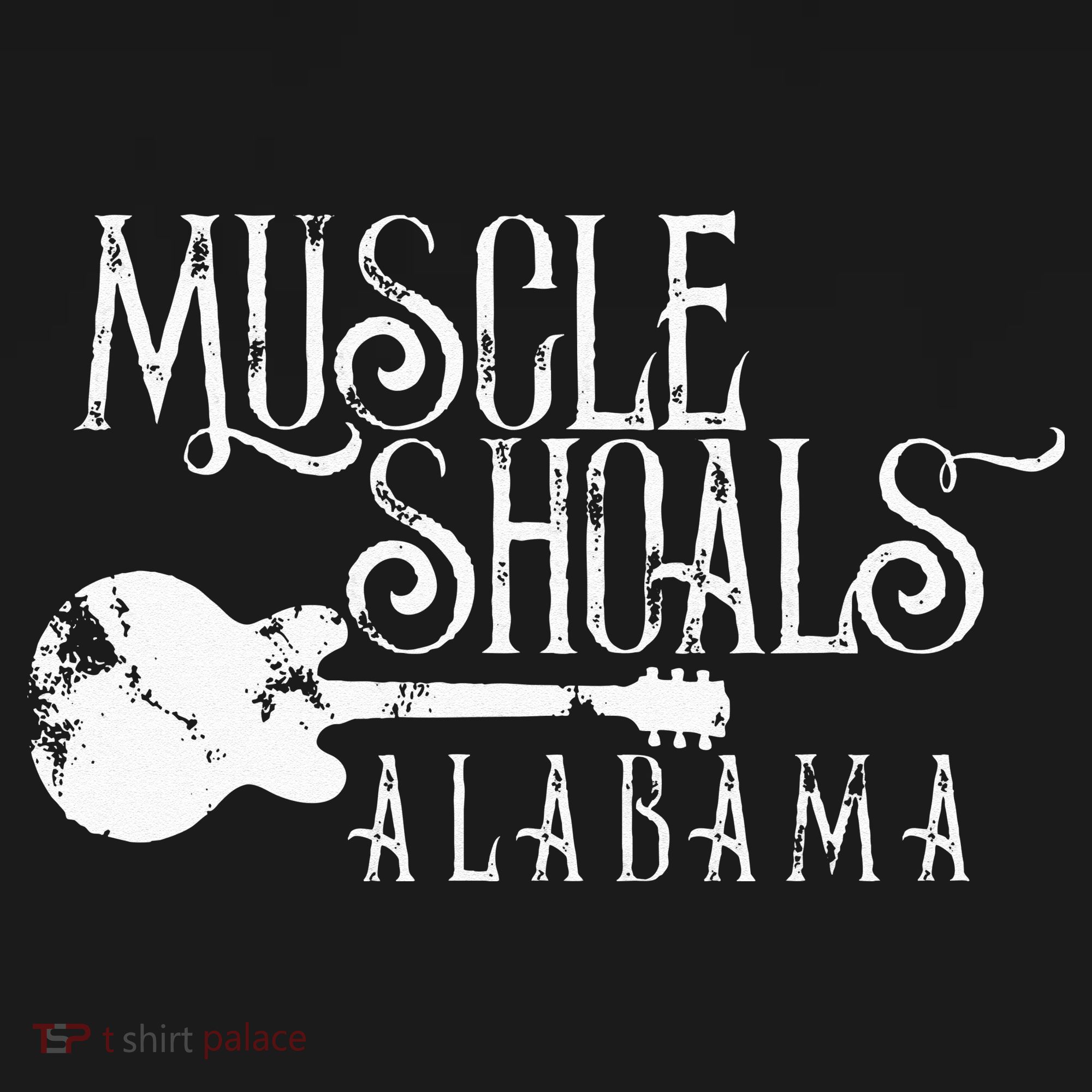 Muscle Shoals Alabama With Guitar Swampy Soul Music Fans Women's Hoodie