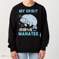 My Spirit Animal Is A Manatee Marine Biologist Gift Women's Sweatshirt thumb 0