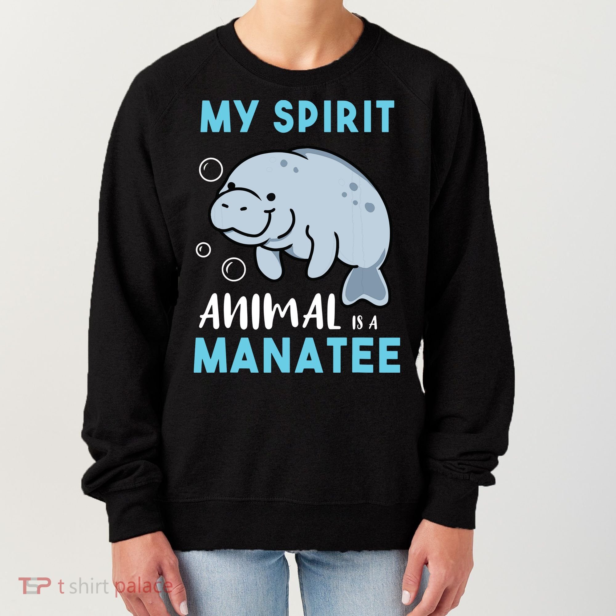 My Spirit Animal Is A Manatee Marine Biologist Gift Women's Sweatshirt