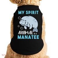 My Spirit Animal Is A Manatee Marine Biologist Gift Doggie Tank thumb 0