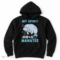 My Spirit Animal Is A Manatee Marine Biologist Gift Hoodie thumb 0