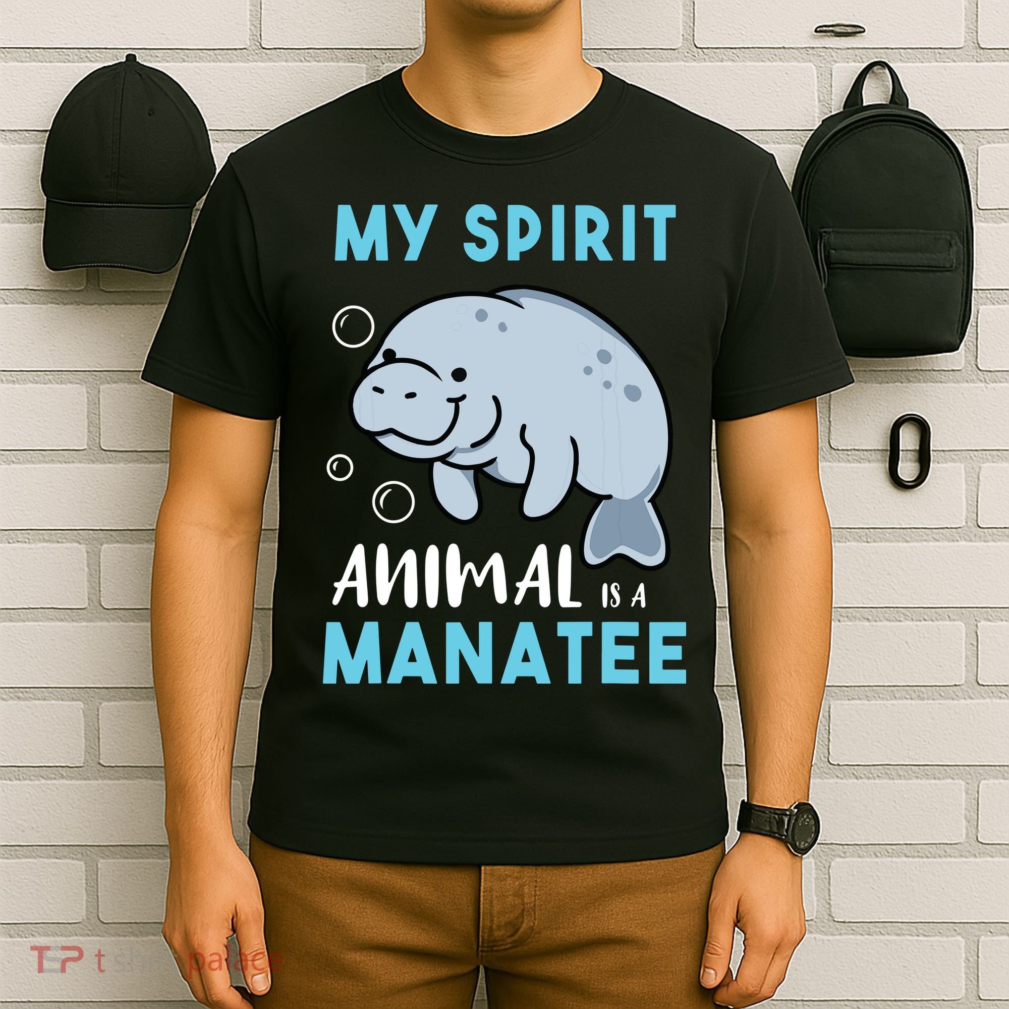 My Spirit Animal Is A Manatee Marine Biologist Gift T-Shirt