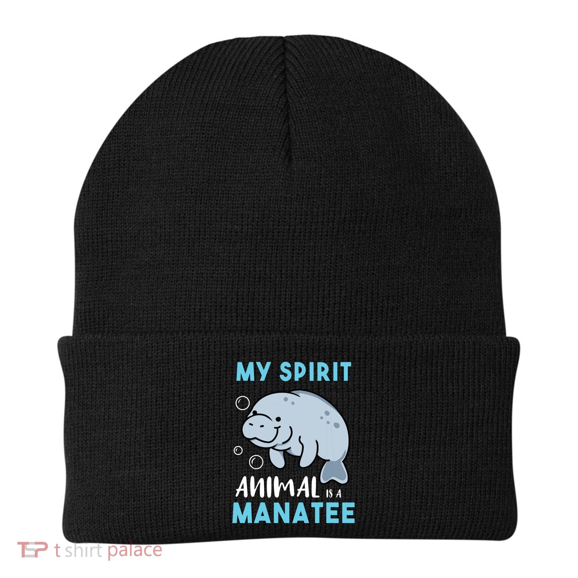 My Spirit Animal Is A Manatee Marine Biologist Gift Beanie
