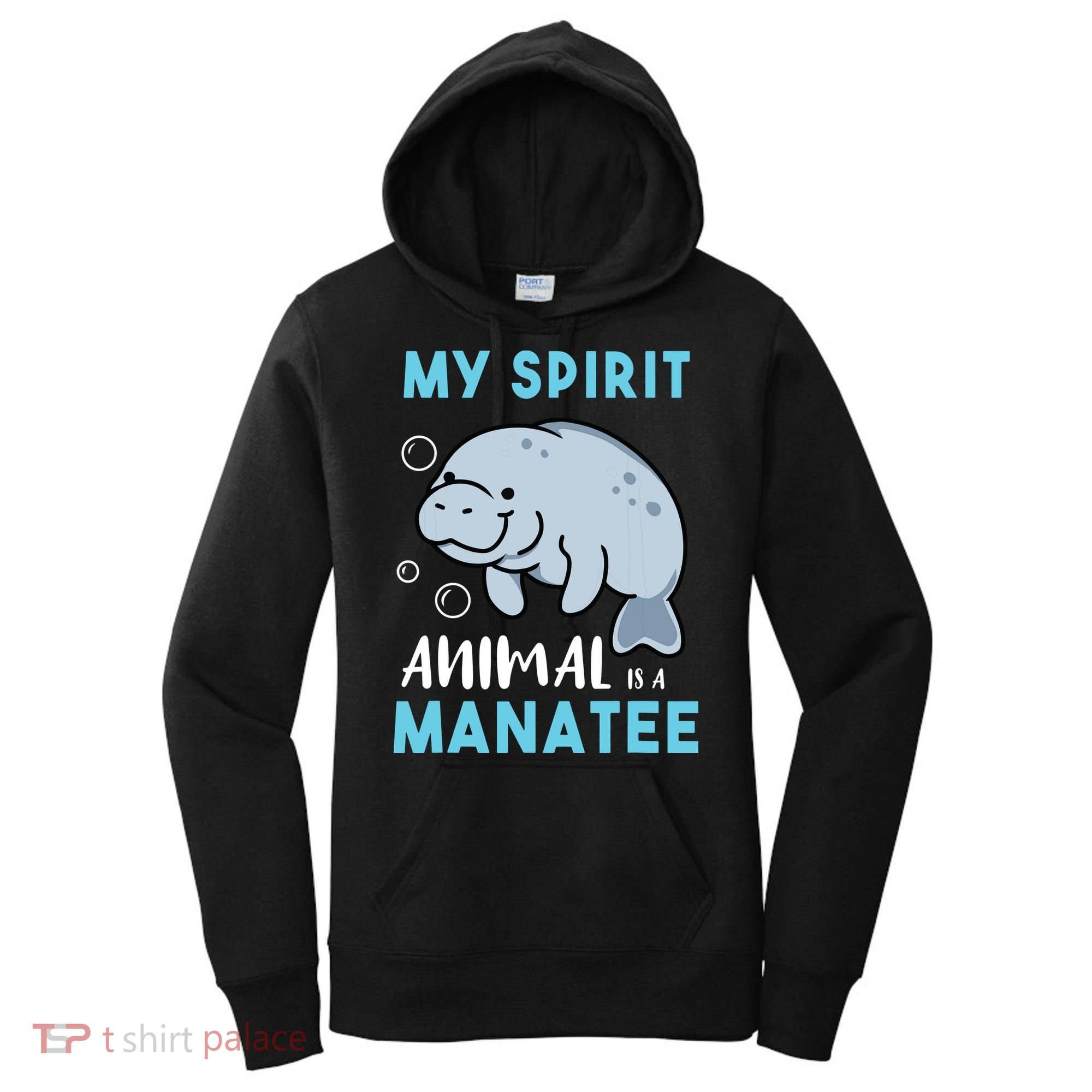 My Spirit Animal Is A Manatee Marine Biologist Gift Women's Hoodie