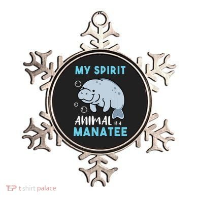 My Spirit Animal Is A Manatee Marine Biologist Gift Ornament